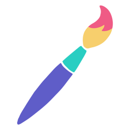 Paint Brush Icon Doodle PNG & SVG Design For T-Shirts