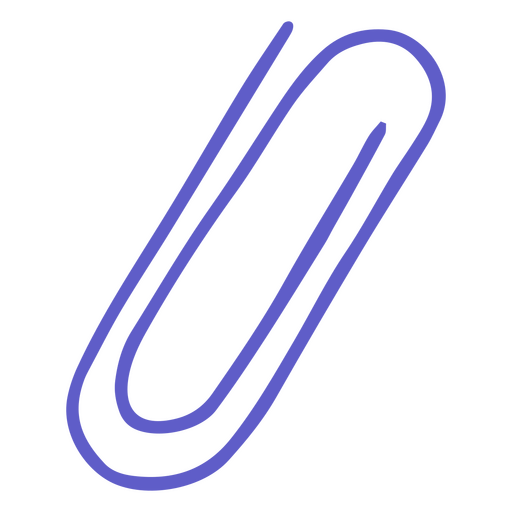 Line icon of a paper clip PNG Design