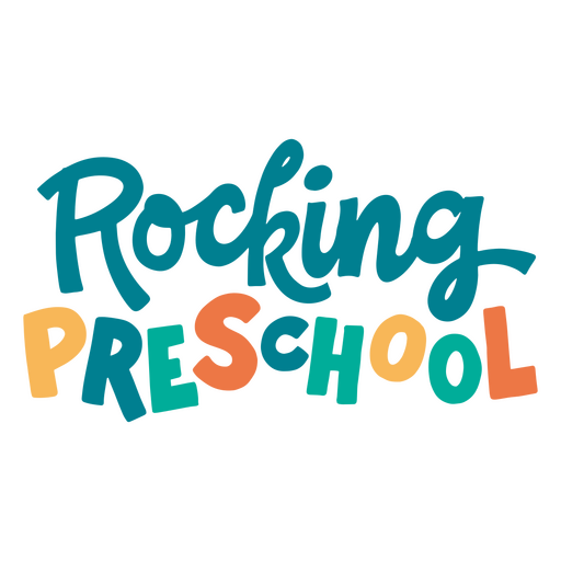 Logotipo de preescolar oscilante Diseño PNG