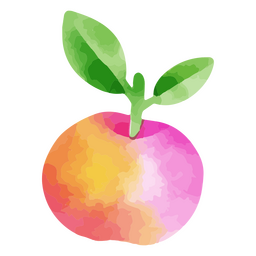 Fruta aquarela de maçã Transparent PNG