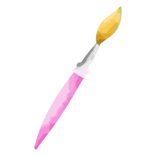 Pink paint brush PNG Design