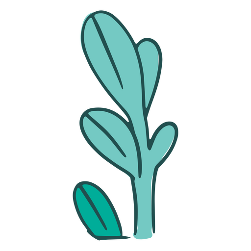 Cactus plant icon doodle PNG Design