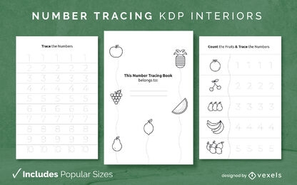 Fruit number tracing kdp interior design