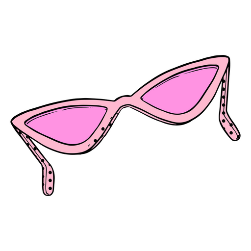 Pair of pink sunglasses PNG Design