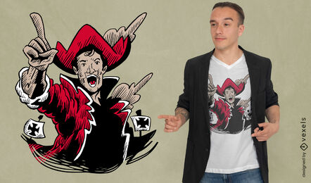 Diseño de camiseta de Cristóbal Colón