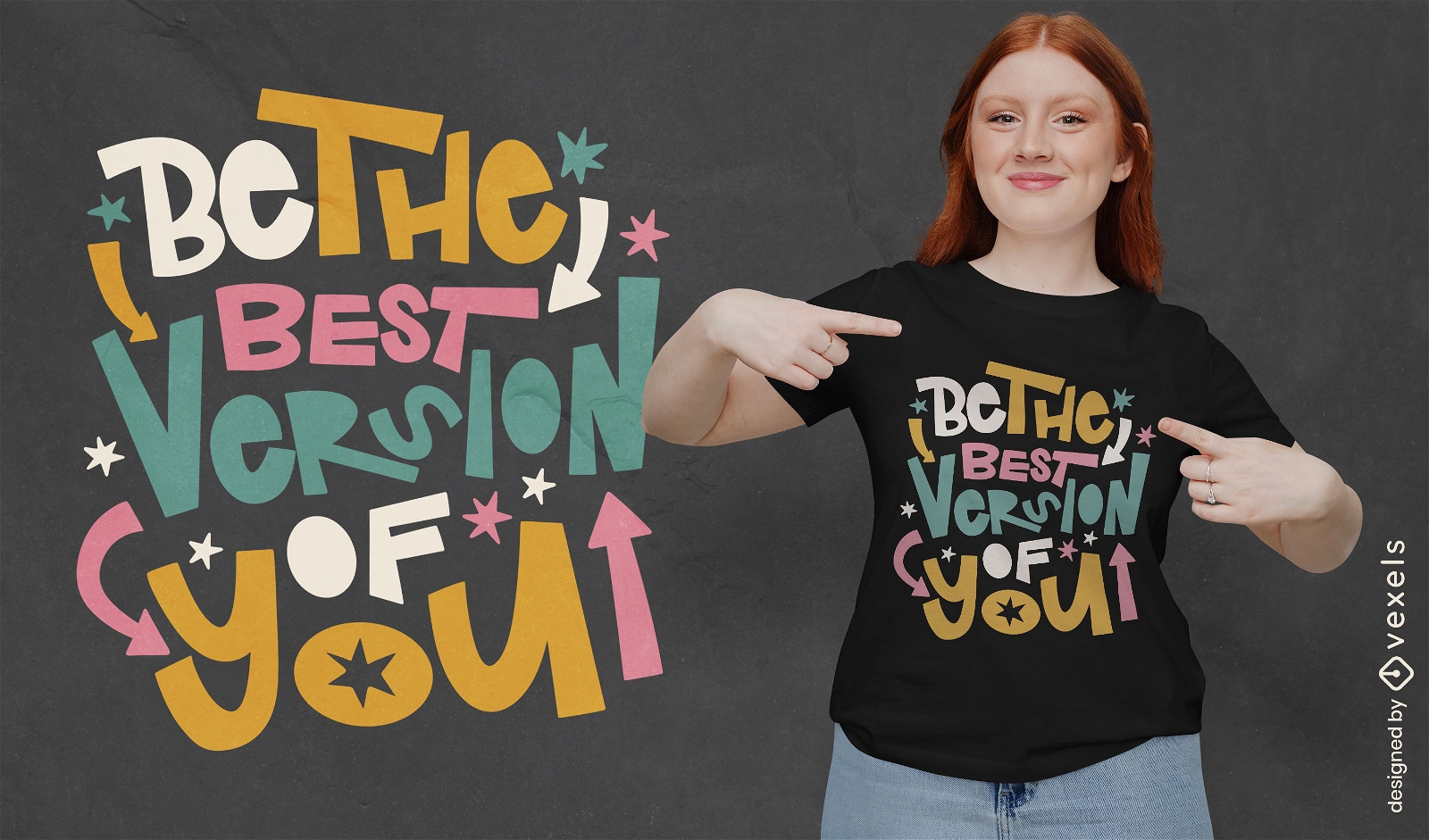 Happy motivational quote t-shirt design