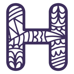 h Design Buchstabe