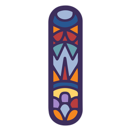 Mandala de cor do alfabeto eu letra Desenho PNG