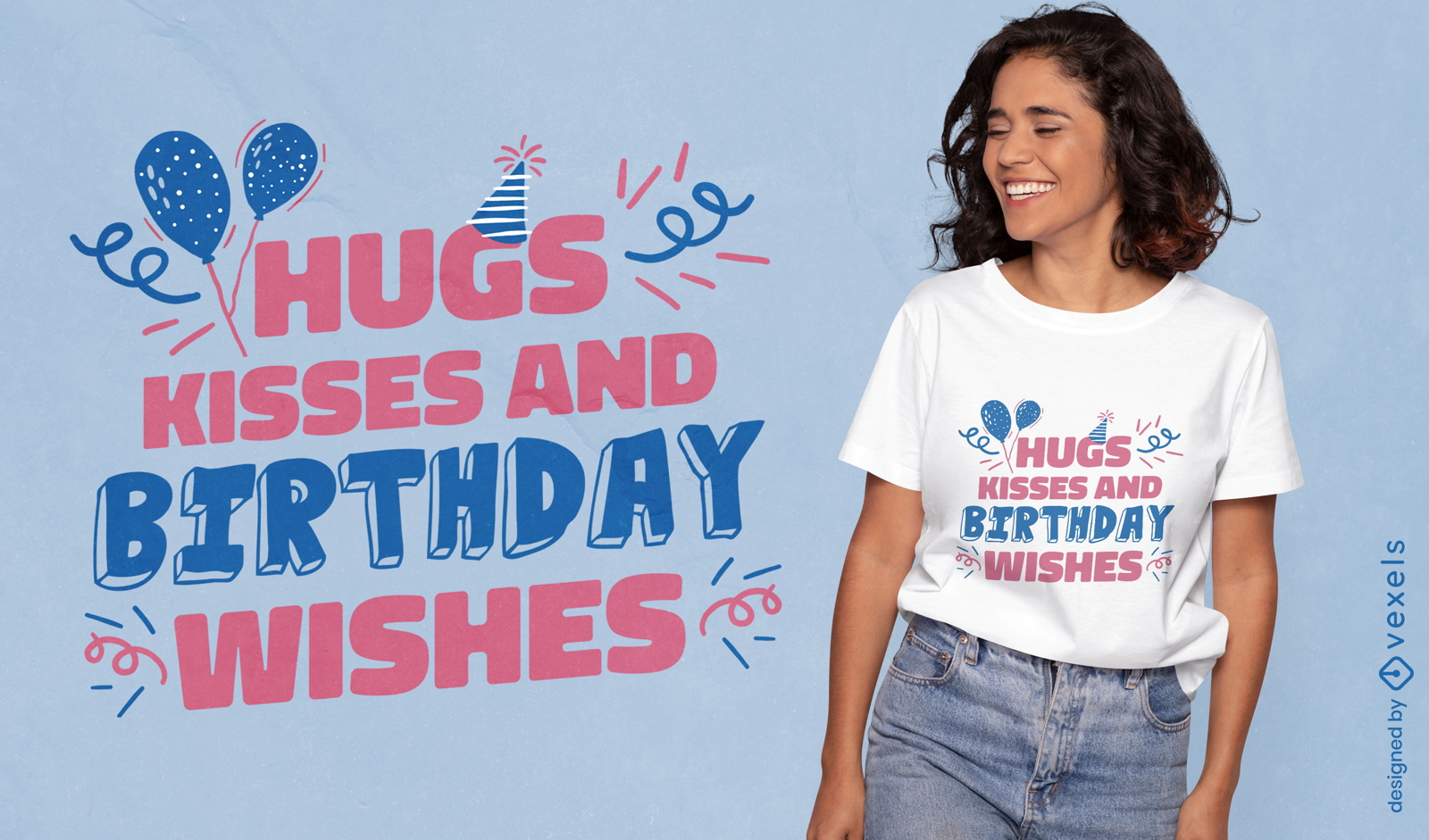 Desejos de aniversário citam design de camiseta