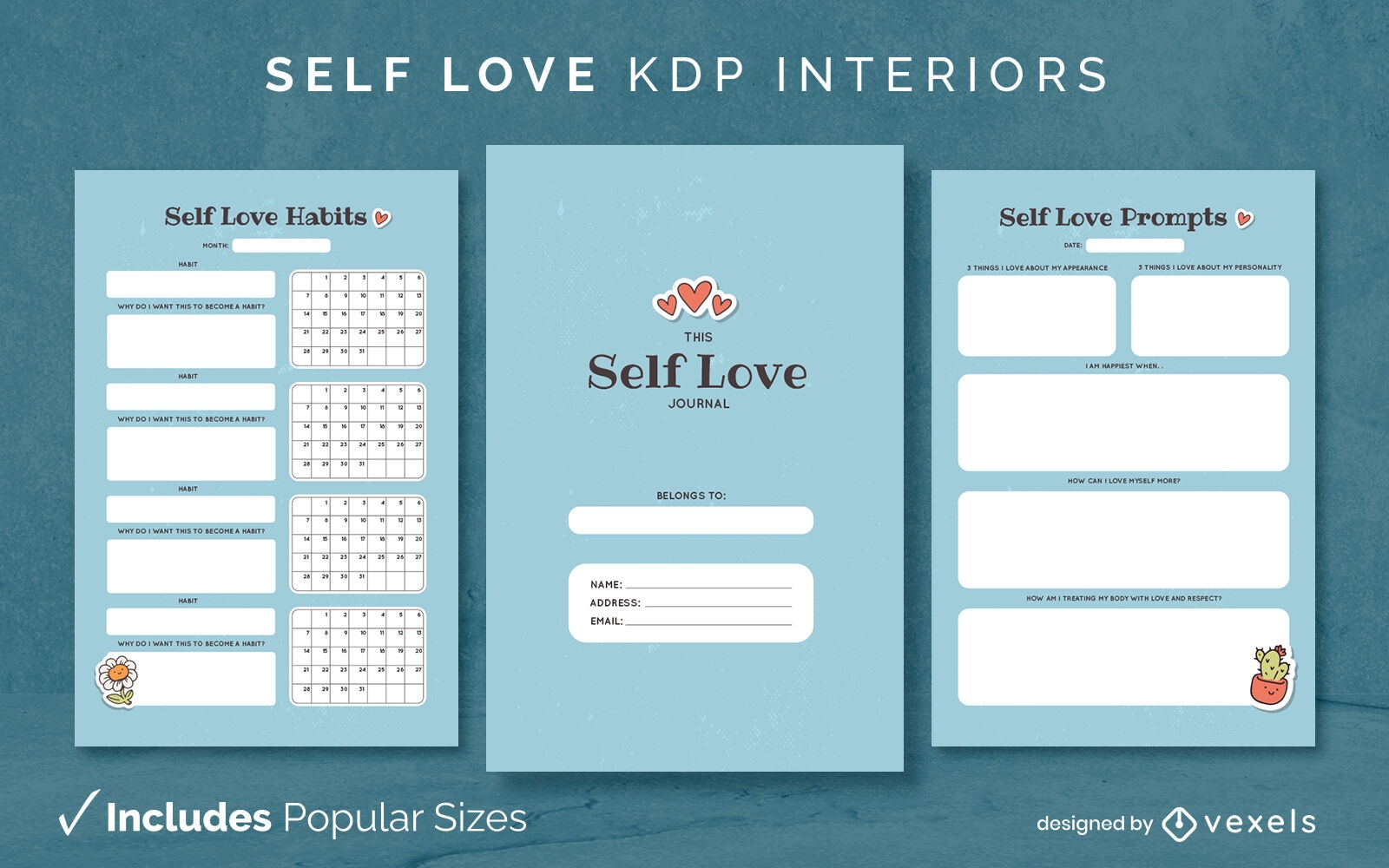 Self love journal Design Template KDP