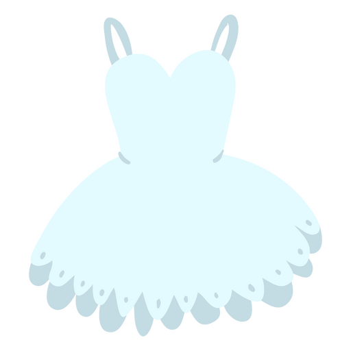 Vestido bailarina blanco Diseño PNG