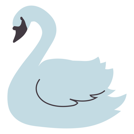 Blue swan PNG Design