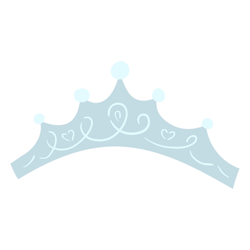 Blue tiara PNG Design