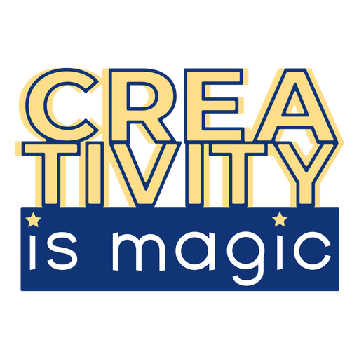 Kreativität ist magisches Künstlerzitat PNG-Design