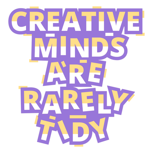Cita del artista de las mentes creativas Diseño PNG