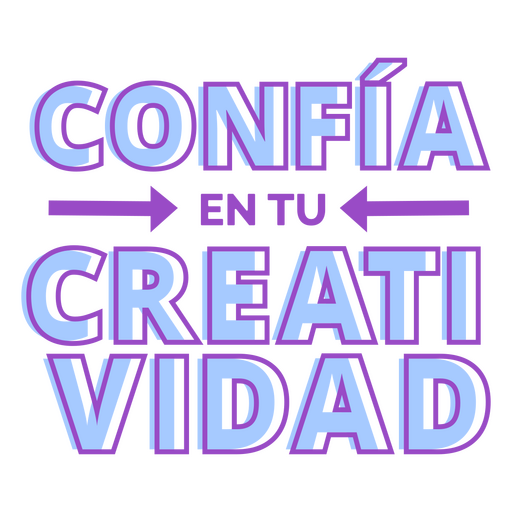 Creativity artist spanish quote PNG Design