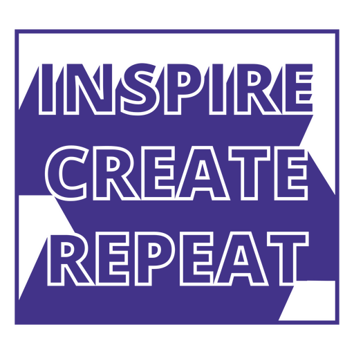 Inspire artist quote cut out PNG Design
