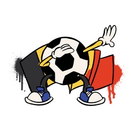 Desenho retrô de bola de futebol de bandeira da Alemanha Desenho PNG