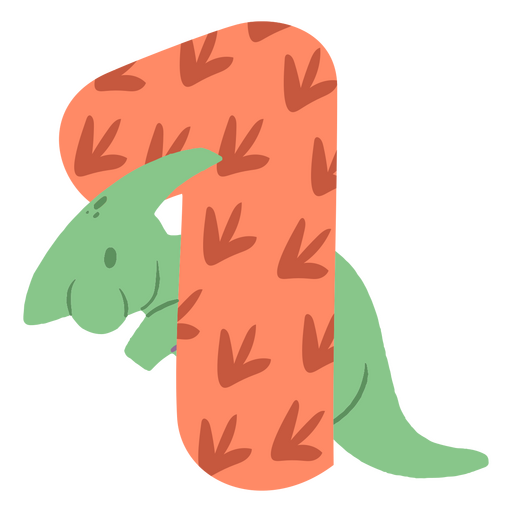 Dinossauros apartamento números um Desenho PNG