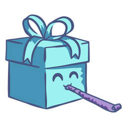 Cute birthday present character PNG Design Transparent PNG
