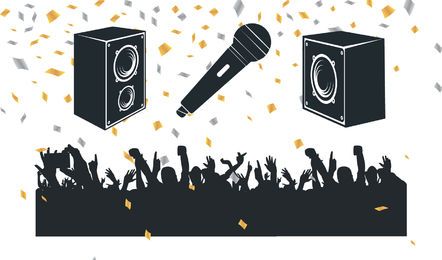 Kostenlose Musik Party Vektoren