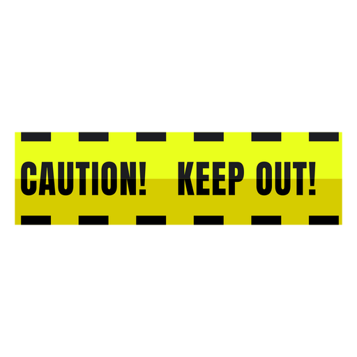 Caution keep out sign PNG Design
