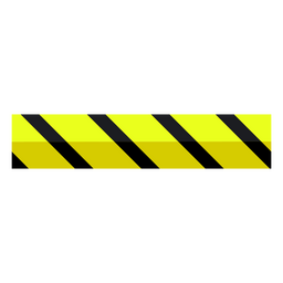 Yellow And Black Stripe Tape PNG & SVG Design For T-Shirts