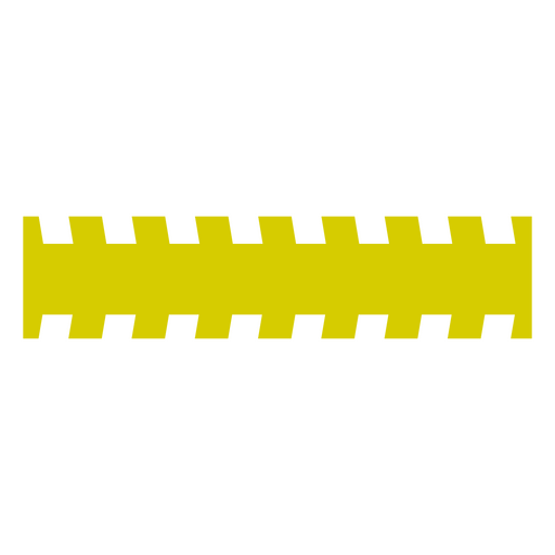 Yellow and white stripe tape PNG Design