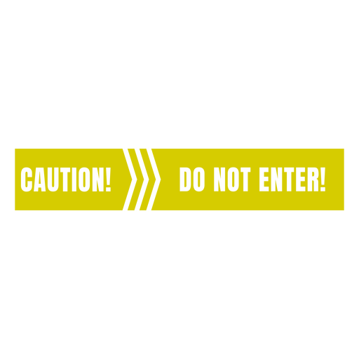Caution do not enter tape PNG Design