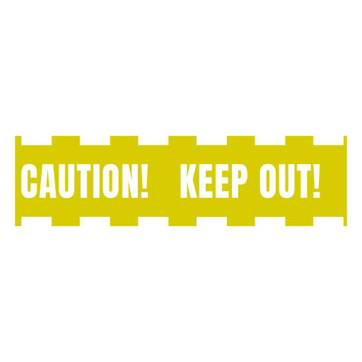 Caution keep out tape PNG Design