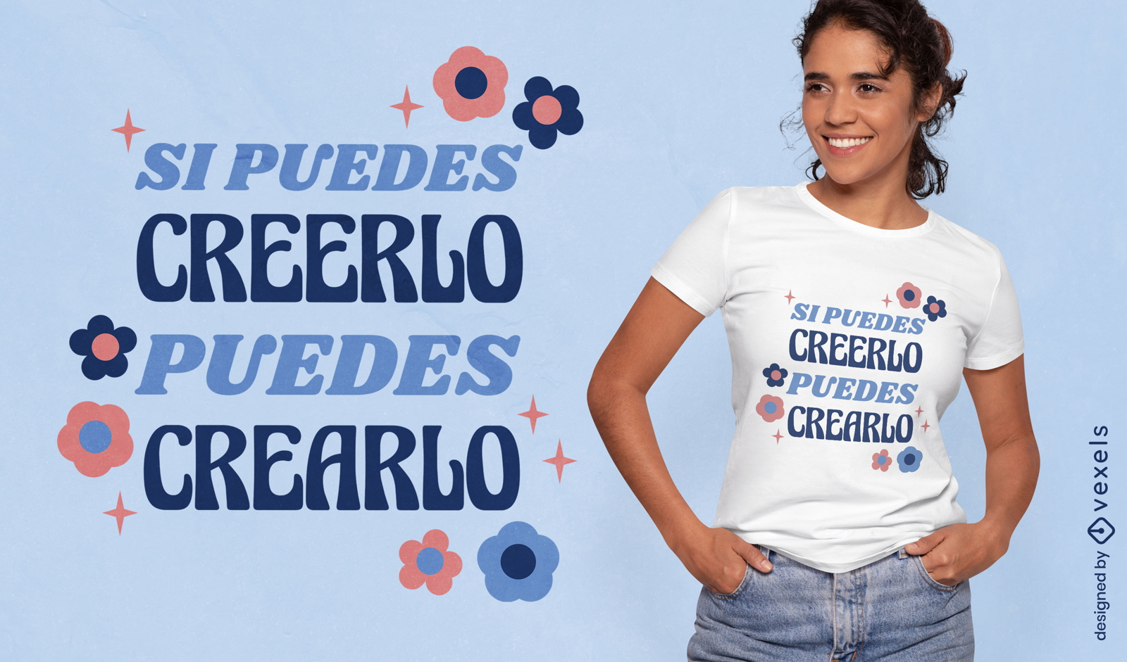 Cita??o motivacional em design de camiseta espanhola