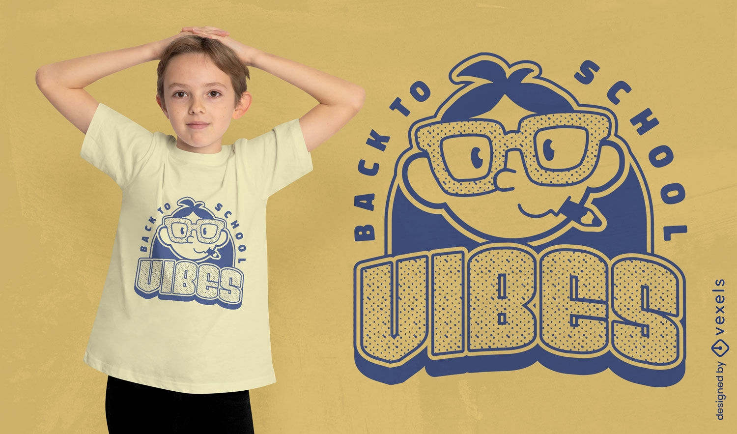 Zurück zu Schule nerdy Kinder-T-Shirt-Design