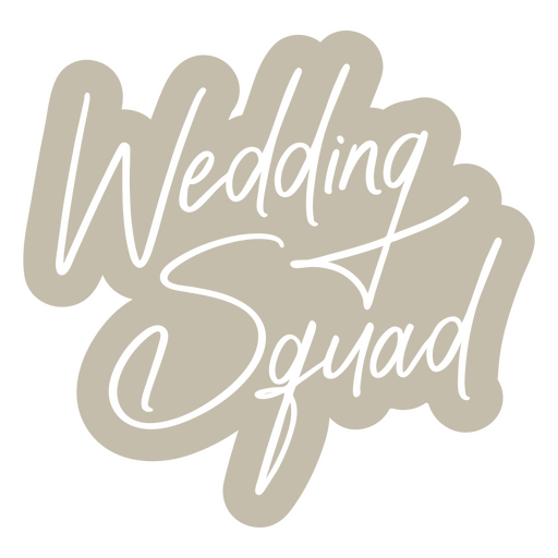 The wedding squad logo PNG Design