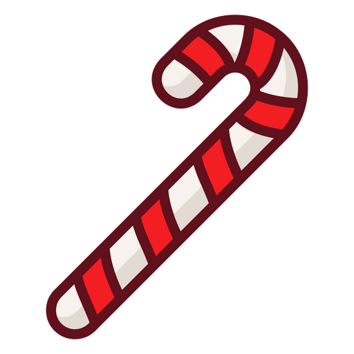 Icono simple de bastón de caramelo Diseño PNG