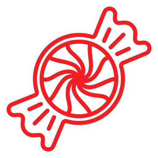 Ícone de doce vermelho Desenho PNG
