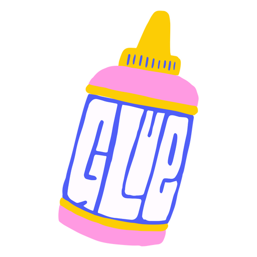 Bottle of glue doodle PNG Design