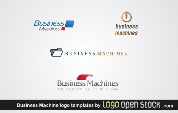 Plantilla de logotipo de máquinas de negocios