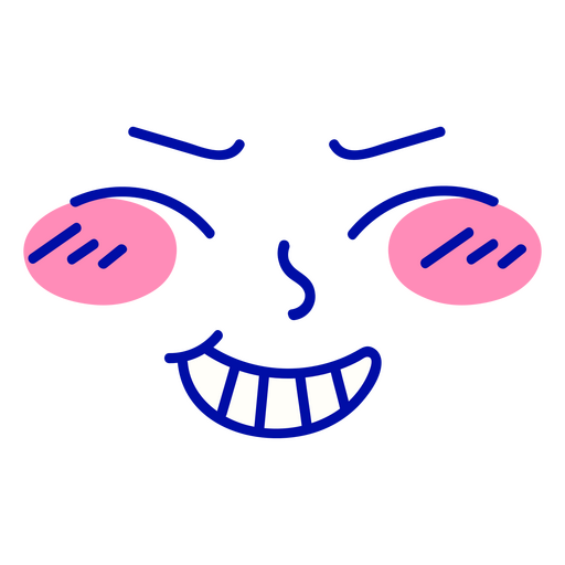Funny face graphic PNG Design