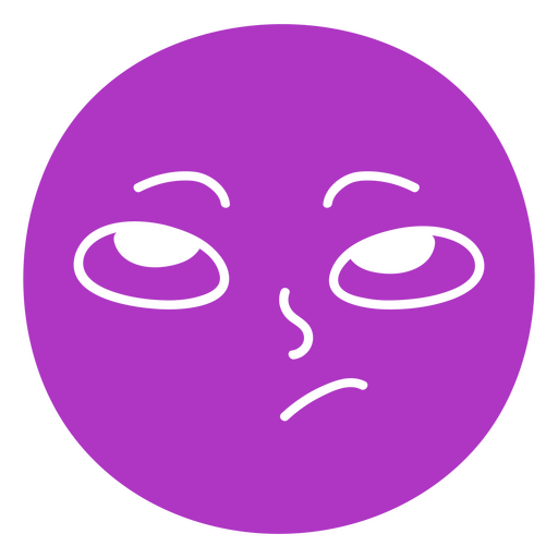 Boring face graphic PNG Design