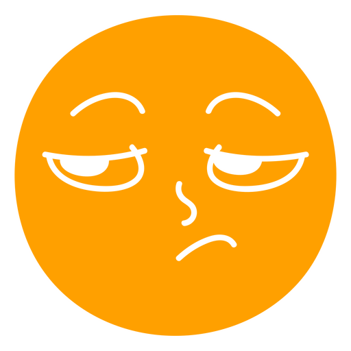Upset face graphic PNG Design