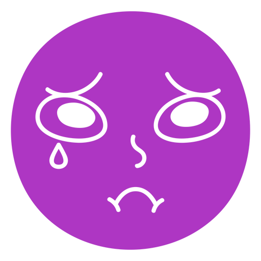Unhappy face graphic PNG Design