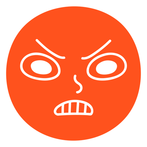 Mad face graphic PNG Design