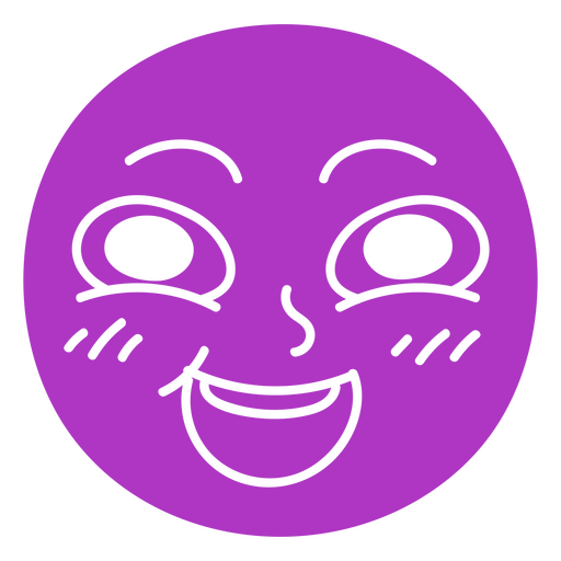 Gráfico de cara sonriente Diseño PNG