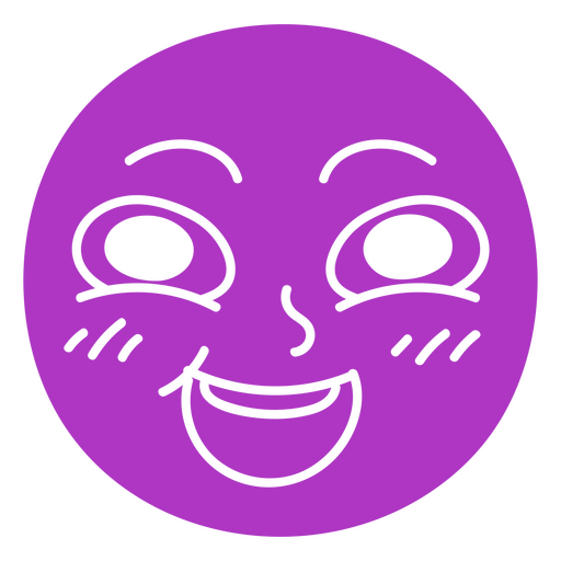 Smiling face graphic PNG Design