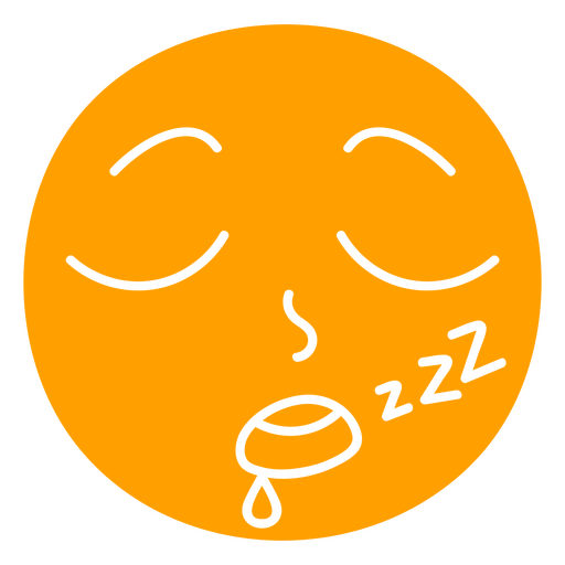 Sleeping face graphic PNG Design