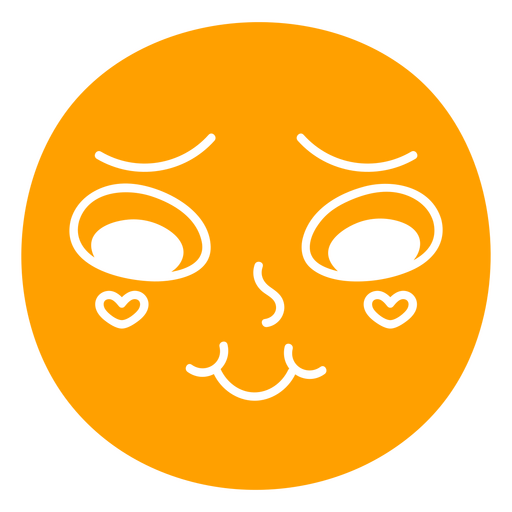 Touched face graphic PNG Design