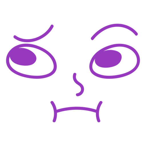 Scared Cartoon Face PNG & SVG Design For T-Shirts