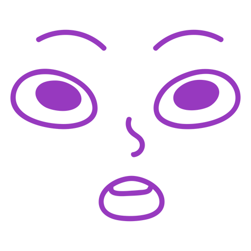 Cara de surpresa gráfica Desenho PNG