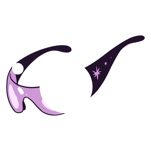 Paar lila Sonnenbrille PNG-Design