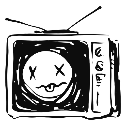 Doodle tv Desenho PNG